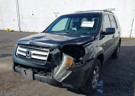 2006 Honda Pilot Ex-L from USA, damaged, VIN 2HKYF18686H509474